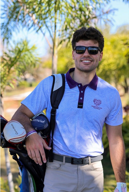 Putts For Purple Golf Polo