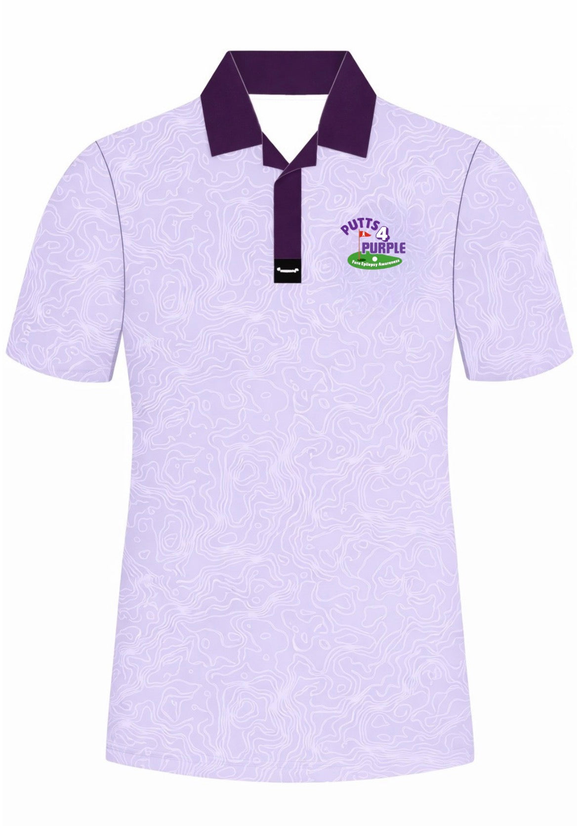 Putts For Purple Golf Polo