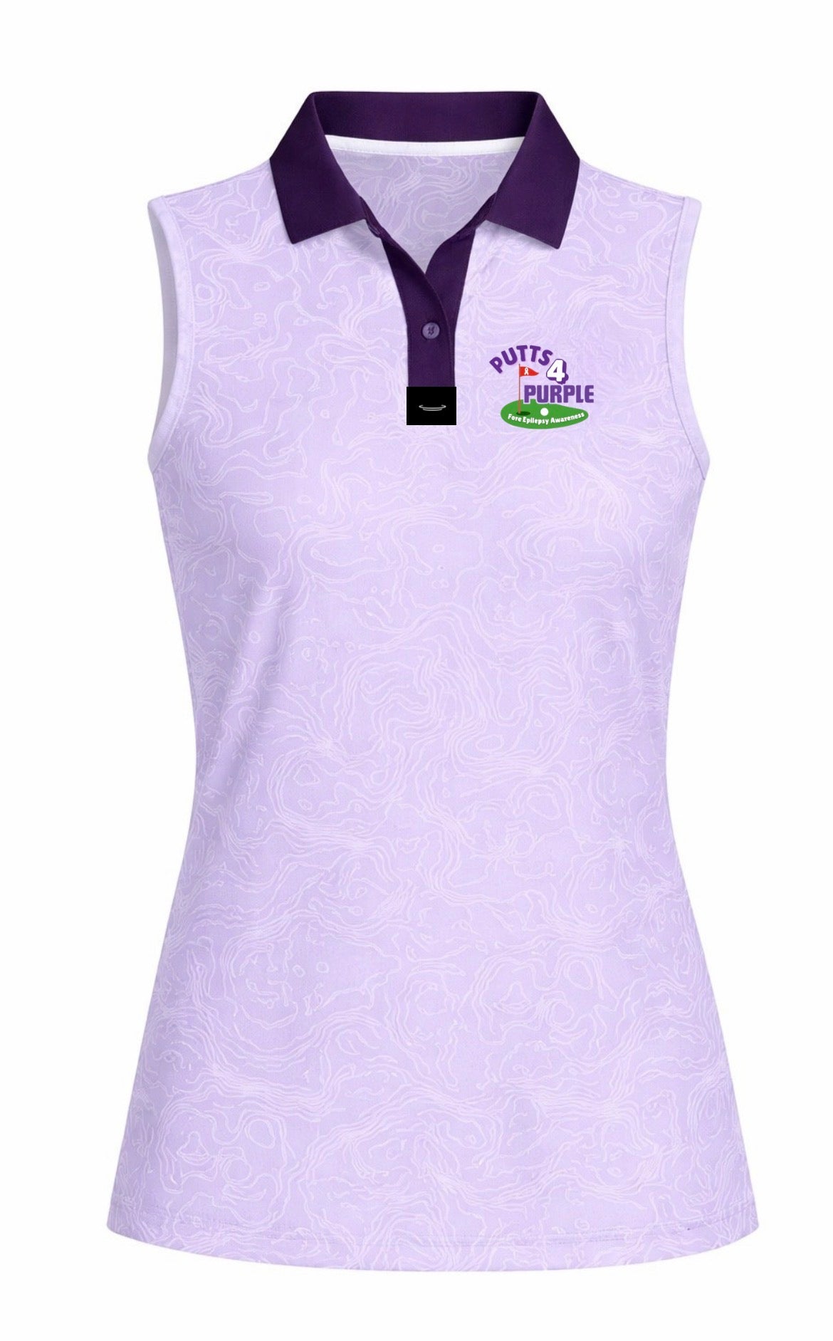 Women’s Putts For Purple Golf Polo